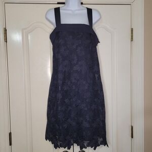 Banana Republic Dress Limited Edition Navy Floral Lace Shift Dress Size 6 NWT